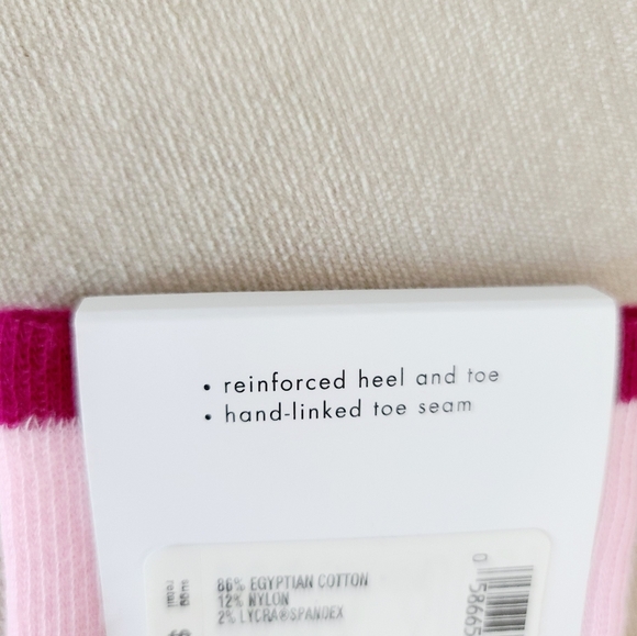 NWT Calvin Klein Pink Socks. Size 7-12 - Picture 6 of 8
